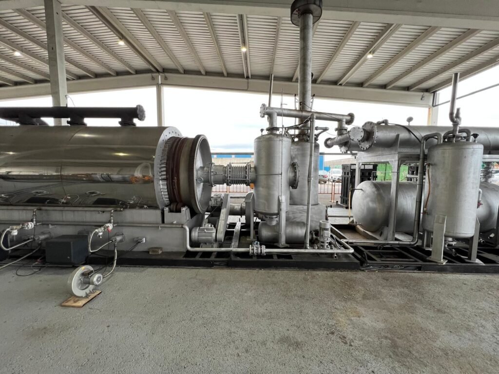 Reactor de pirólisis de Nantek en la planta del Puerto de Bilbao